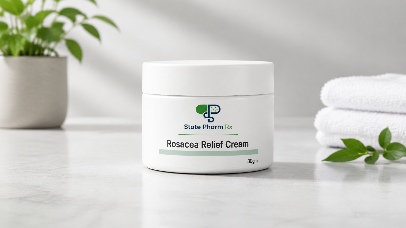 Calm skin, rosacea care