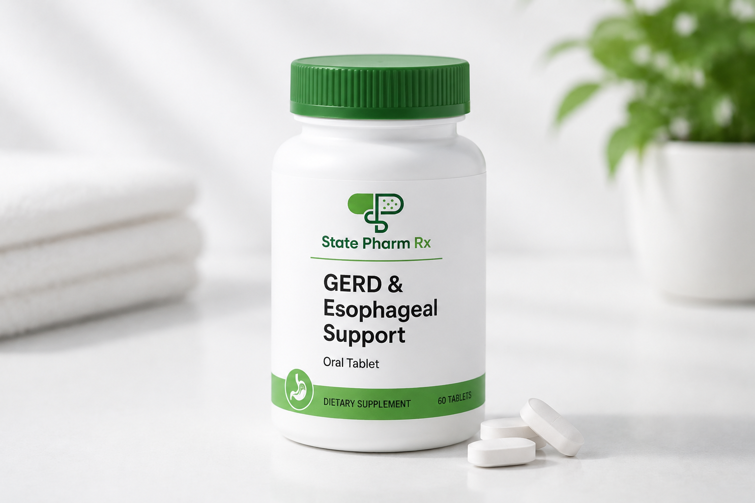 Digestive wellness, reflux symptom support