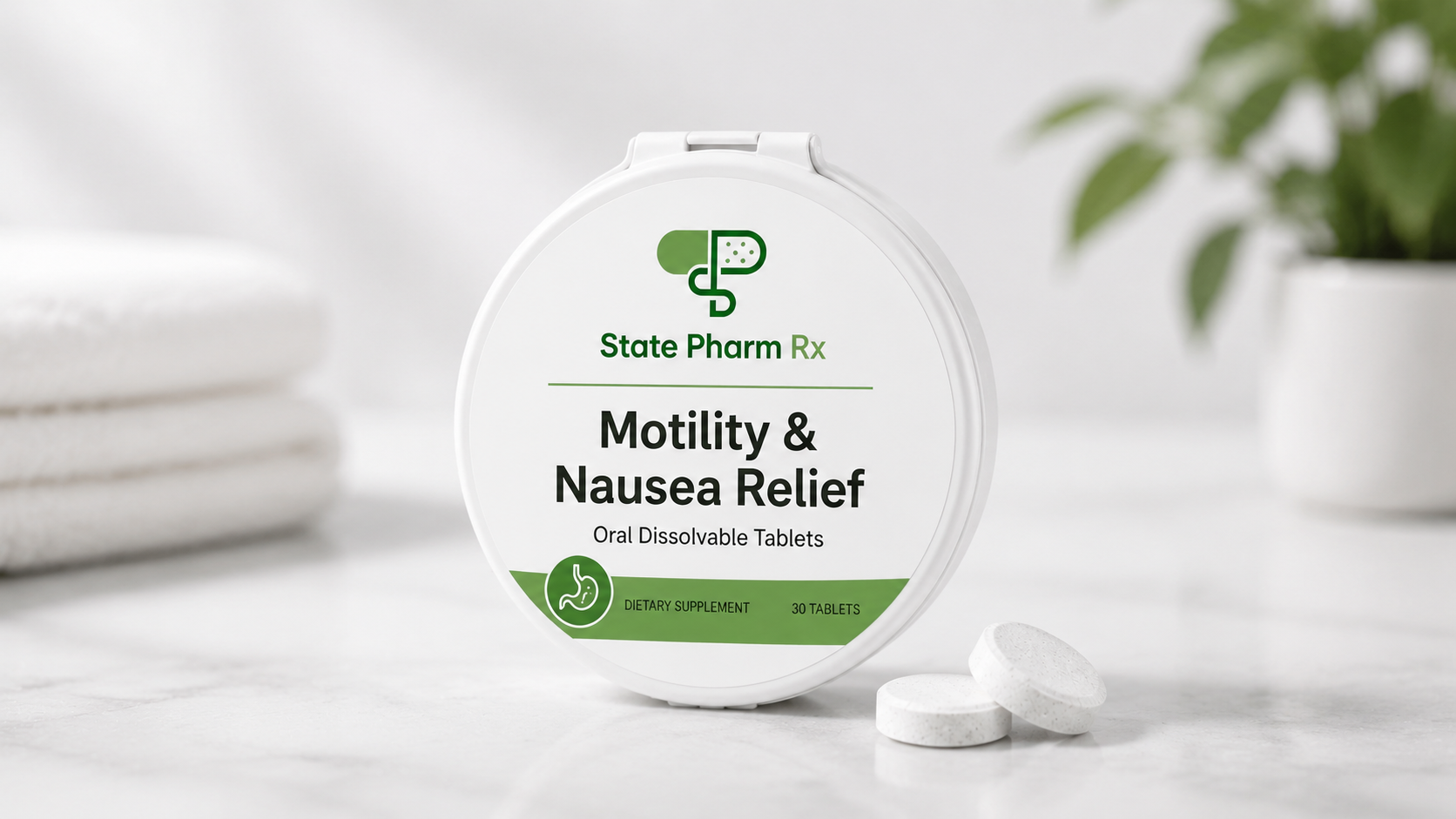 Hospital pharmacy, motility and nausea