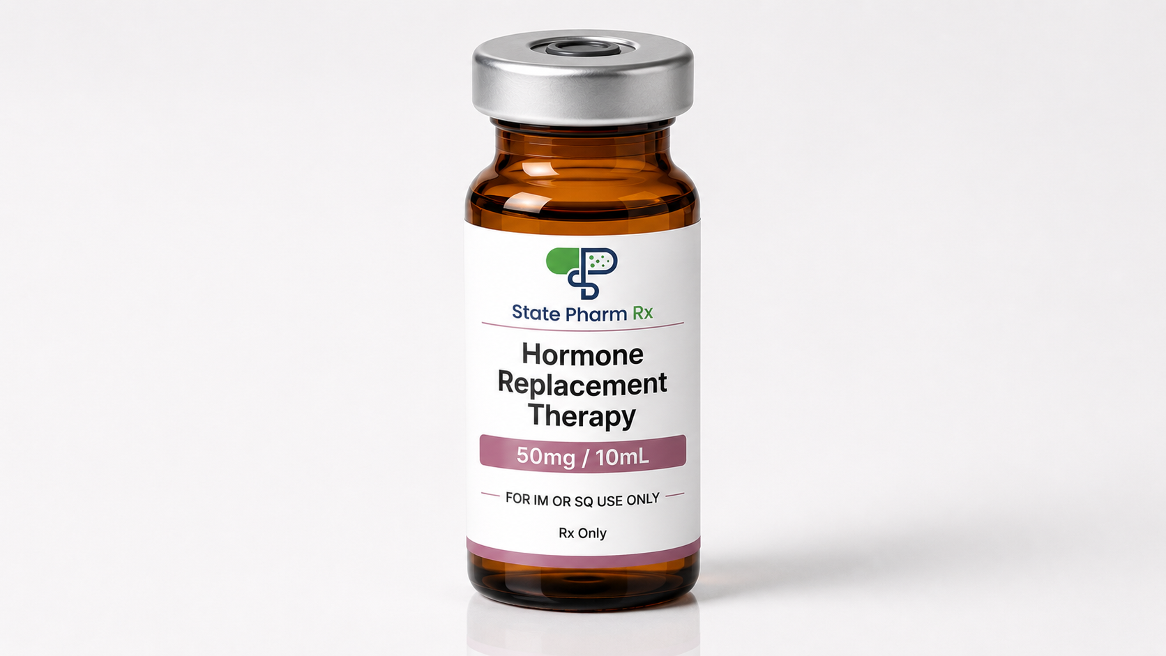 Woman taking medication, Hormones (HRT)